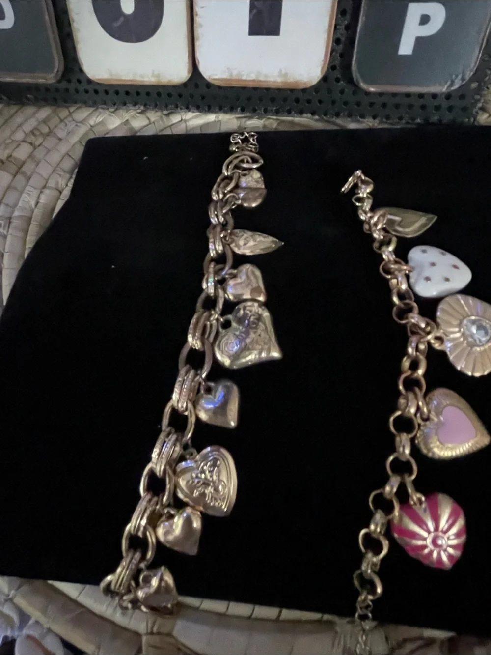 2 heart 💕 bracelets